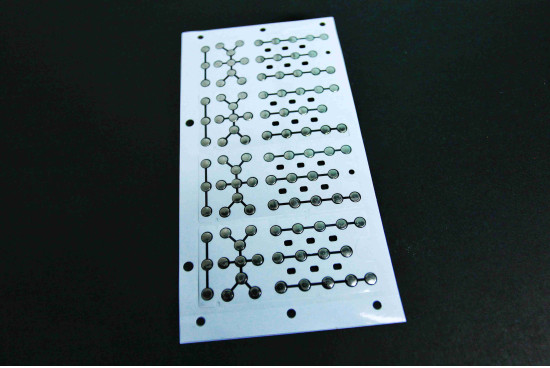 Custom silicone keypad integrated with a metal dome tactile switch array.